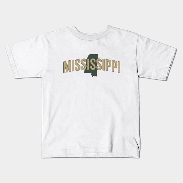 Mississippi State Kids T-Shirt by Novel_Designs